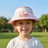 Cartoon Children Fan Hat Breathable Cooling Sunshade Hat Fashion Sunscreen Empty Top Hat  Camping
