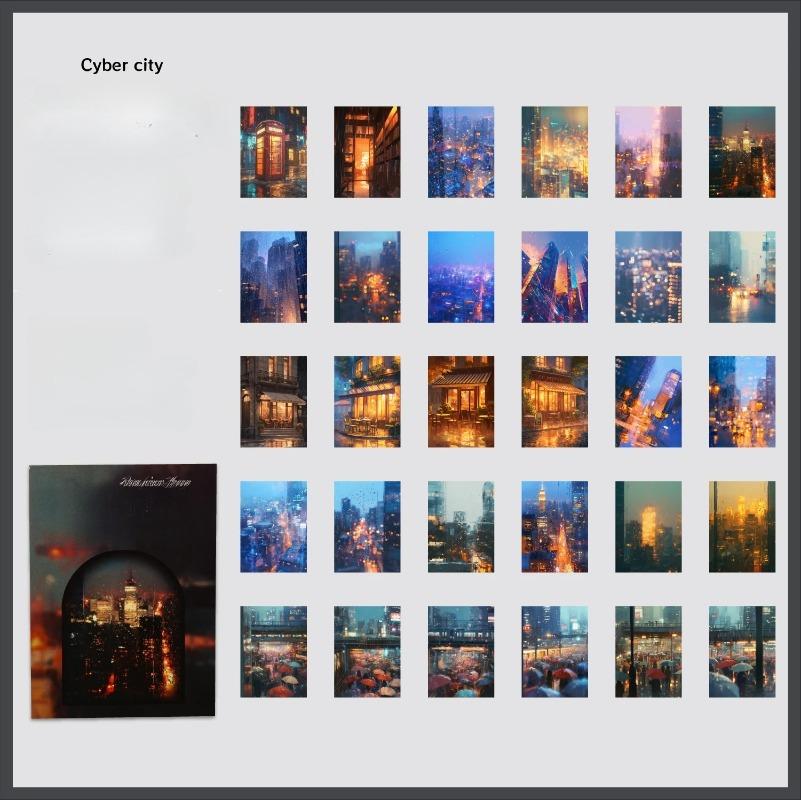 30 Pcs Outdoor Landscape Material Paper Aesthetic Scenery Decor Scrapbooking Diary Album Collage Material Junk Journal Supplies