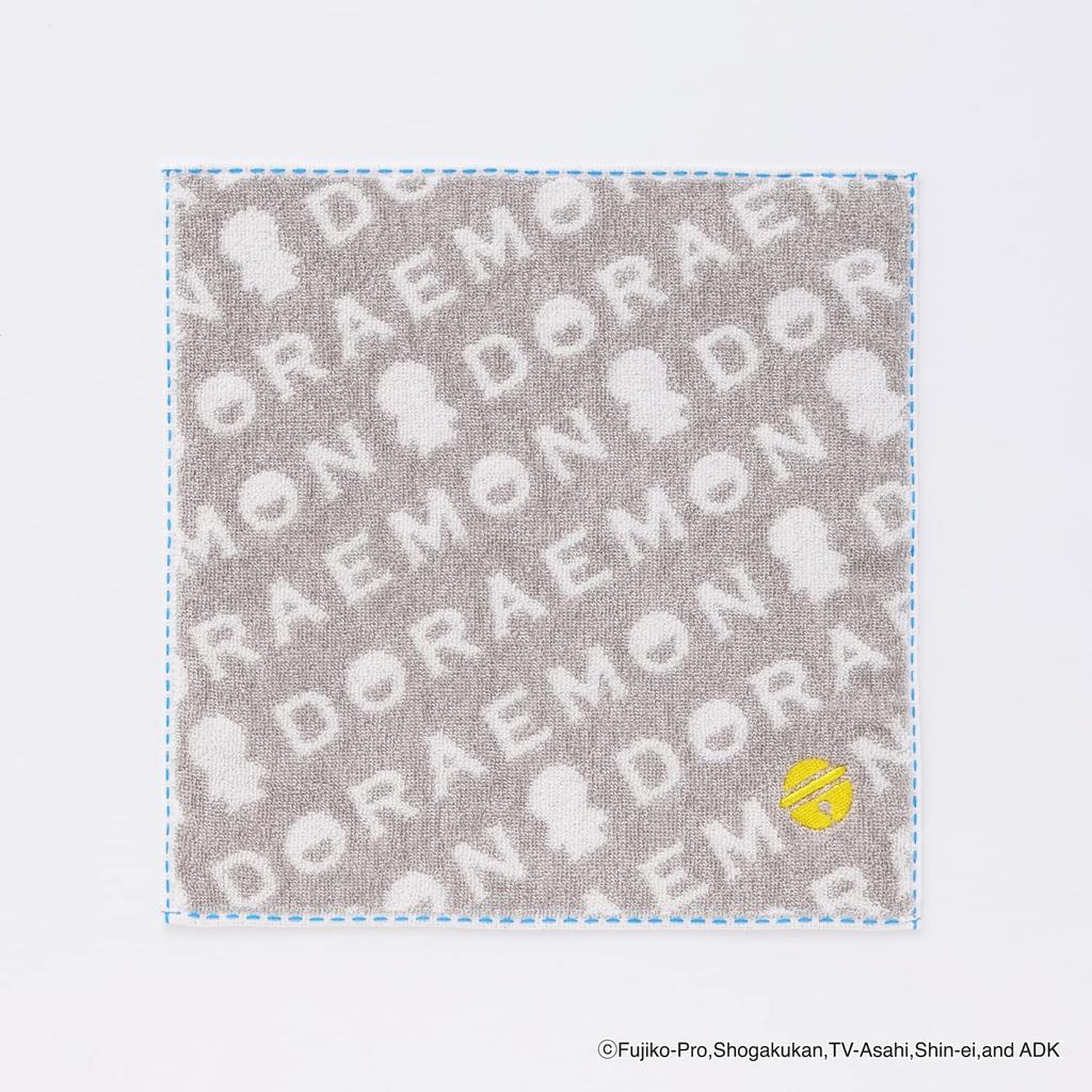 Towel Museum Mirai Doraemon Logo Towel 25 X Handkerchief, Gray, Approx. 25cm, 21-2570100