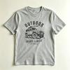 Outdoor Adventure Go Into The Wild Vintage Suv Casual Graphic Tshirt Adventure Lover Gift Tshirt Unisex Unisex Casual Cotton Tops