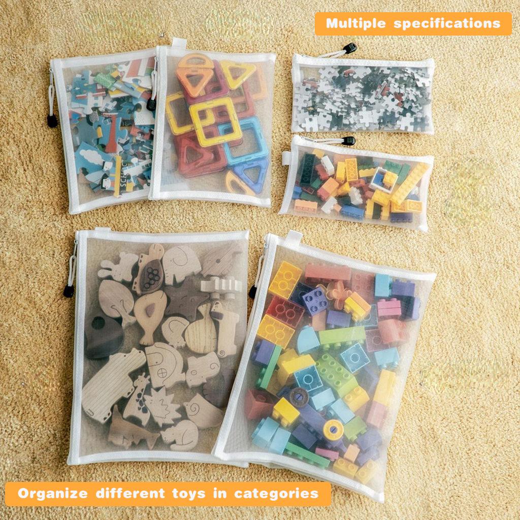 Mesh Zipper Pouch A4/A5/A6 Zipper Document Bag Waterproof Zip File Folders Toys Sundries Puzzle Piece Storage Bag Pencil Case