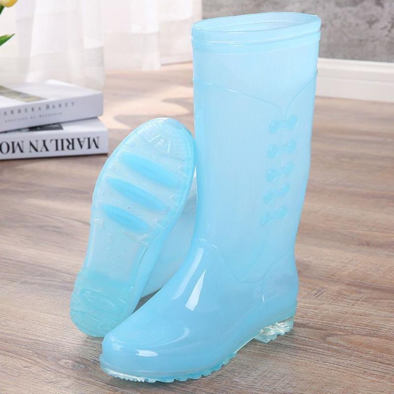 Women's Waterproof Rain Boots - Non-slip Quick-dry Candy-colored High-top Soft Keep Warm Comfort Adult Rain Shoes