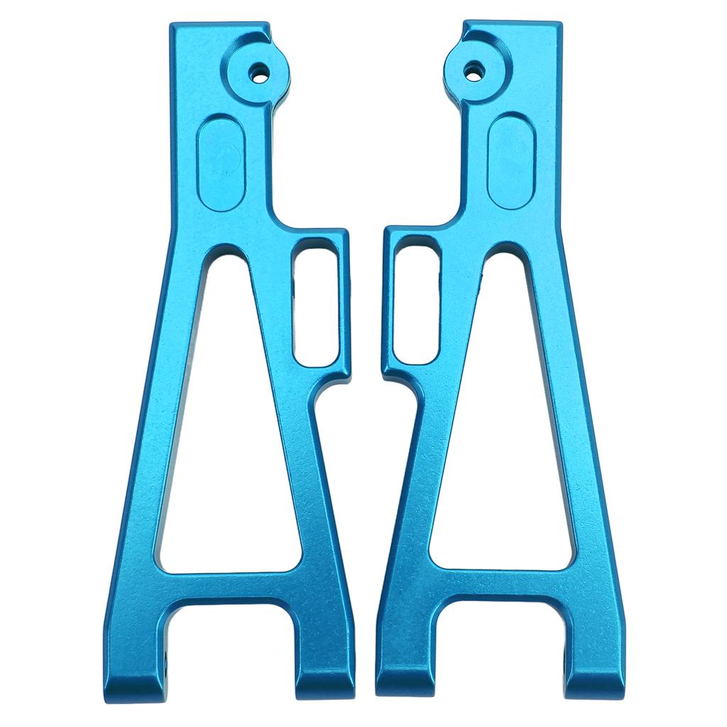 2pcs RC Suspension Arm Aluminum Alloy DIY Upgrade Front and Rear Lower Swing Arm for JLB 1 10 TruckBlue