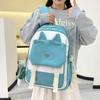 Three-piece Backpack Set Cat Ears Female Large Capacity School Bag Student Backpack