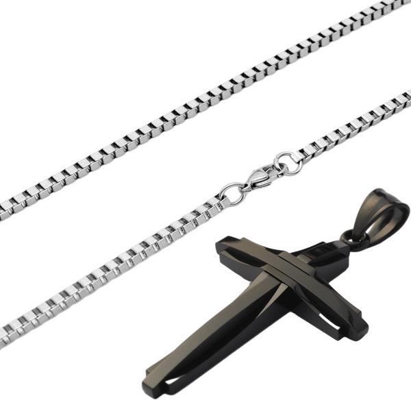 Titanium Steel Men'S Necklace Multi-Layer Combination Large Necklace Stainless Steel Jewelry Women'S Fashion Versatile Accessories Hip Hop