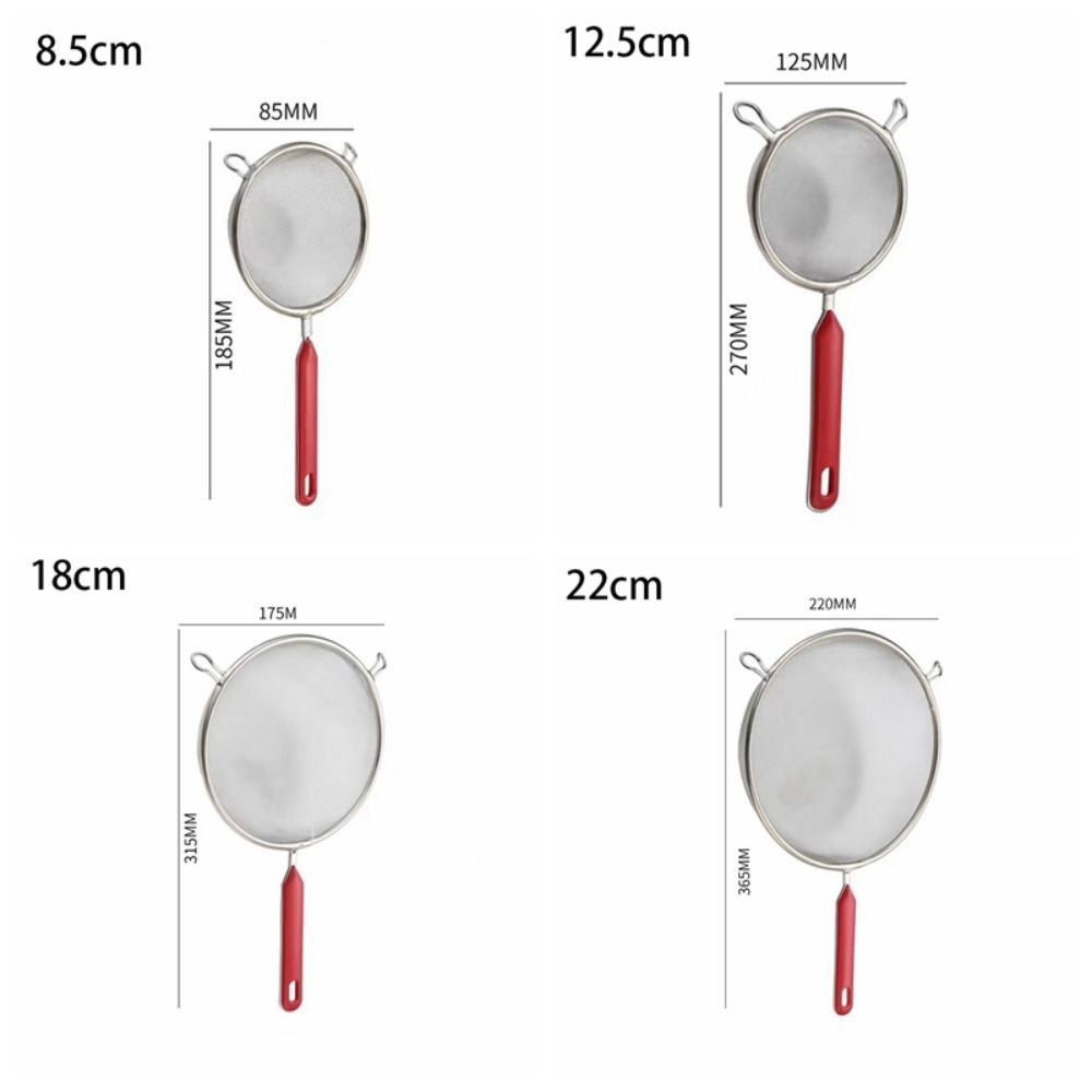 Stainless Steel Mesh Strainer Double Ears Frying Scoop Cooking Tools Flour Mesh Sieve  Noodles