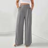 Women's Casual Loose Wide-leg Trousers With Slanted Pockets