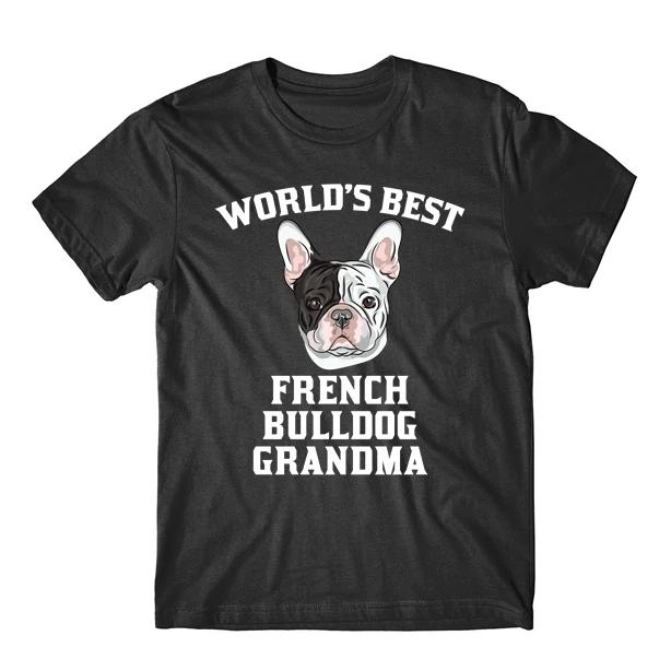 World s Best French Bulldog Grandma Dog Graphic T-Shirt L