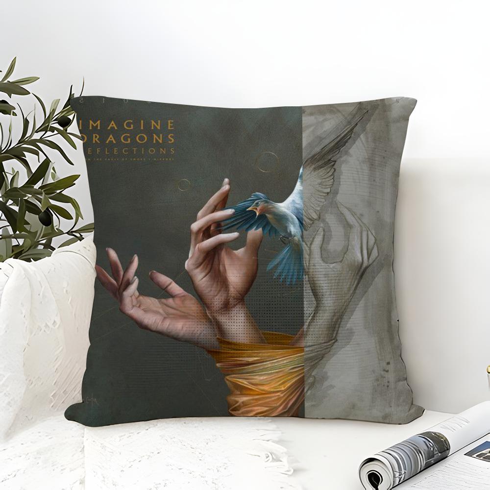 Hot Band I-Imagine Dragons Pillow Case Linen Pillow Case Sofa Home Decor Cushion Cover Cushion Cove