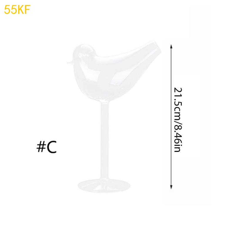 55KF för Kreativ Fågeldesign Cocktailglas Individualitet Glasbägare Alla hjärtans D