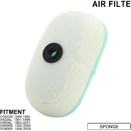 Motorcycle Multi-Stage Air Filter Cleaner 17213-MN1-670 17213-KFO-000 for XR250 1997-2004 XR250R 1986-2004 XR250L 1991-1999 XR400R 1996-2004 XR600R