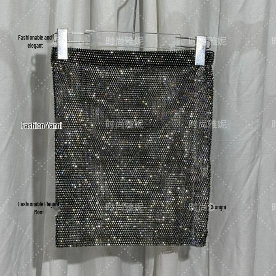 

Европейская станция Черный топ с длинным рукавом с перьями страуса и стразами One Size