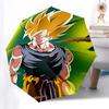 1pc Dragon Ball Z Goku Automatic Opening/Closing Outdoor Umbrella - Portable 3-Fold Design with Iron Frame - Outdoor for Fans, Travelers, Daily U