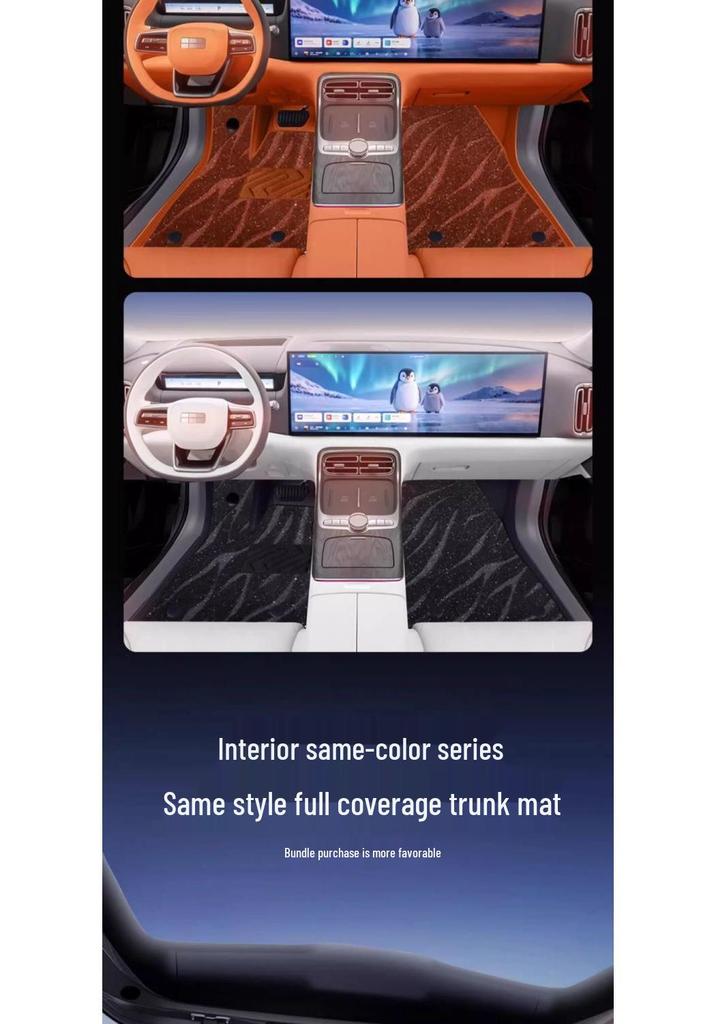 Suitable Galaxy M9 6-Seater Floor Mats & Trunk Accessories Kit for Interior Modification