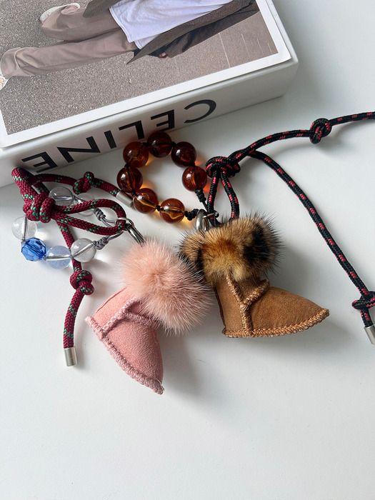 THEHEE Adela Ugg Mink Key-Ring_4 Color