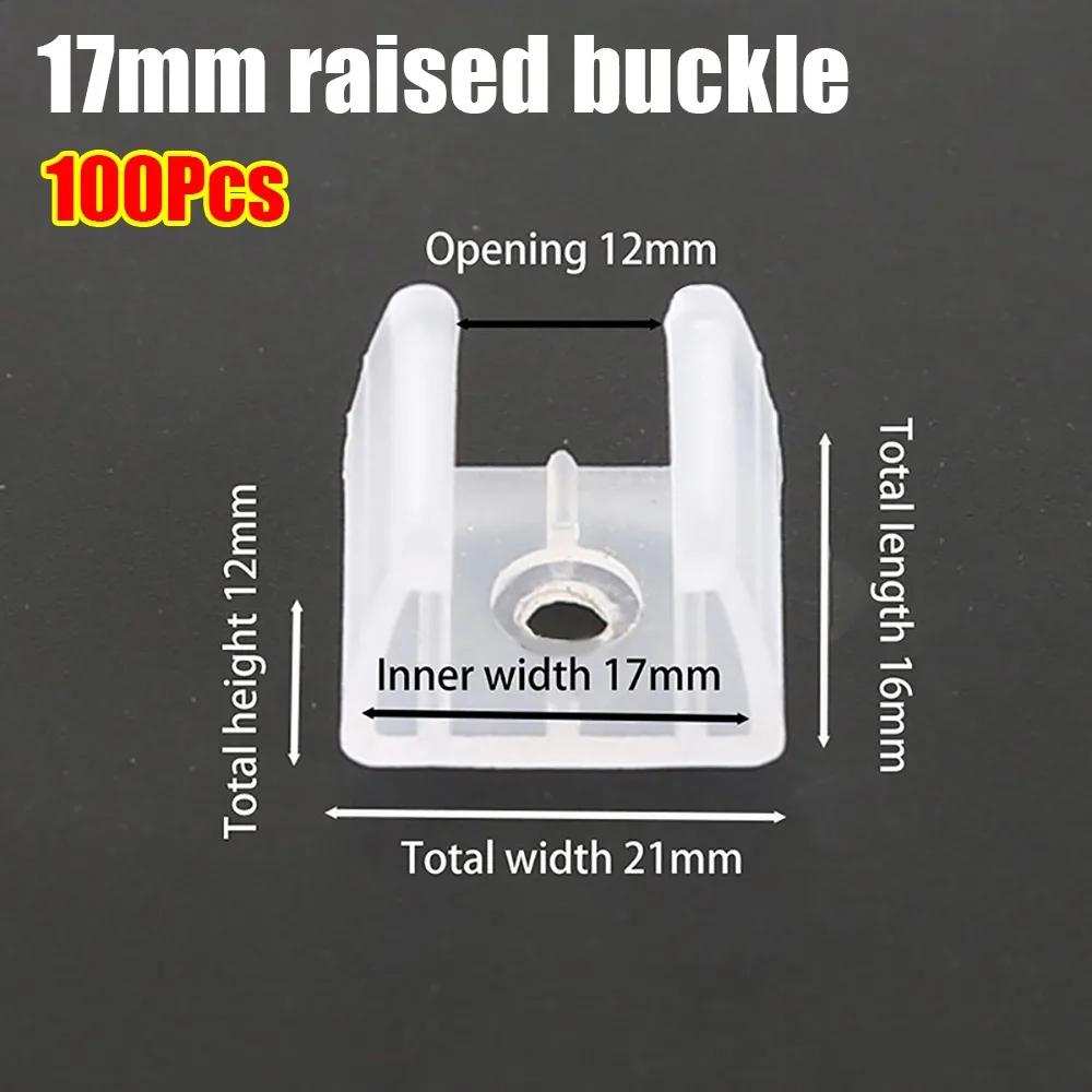 100 Stück 220V Flexible COB LED Streifen Befestigungsclips Kunststoff 8-20mm Licht Montage Schnalle Lampenfassung Zubehör 5050/5730/2835