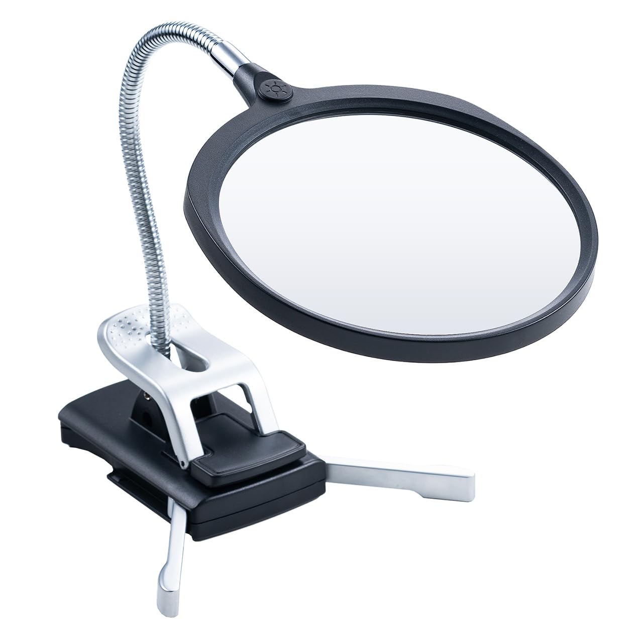 

Sanwa Direct Magnifier Stand Loupe Acrylic with Light Clip Handicraft Plastic Model Soldering Lens Diameter 13cm 2x Magnification Rechargeable