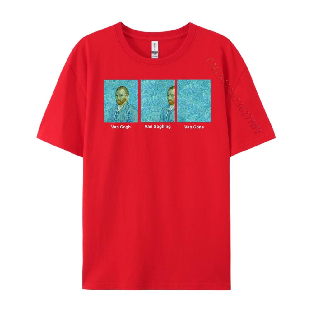 Van Gogh Van Going Van Gone funny art lover Men Graphic Tees Durable and Wearresistant Graphic T Shirts S
