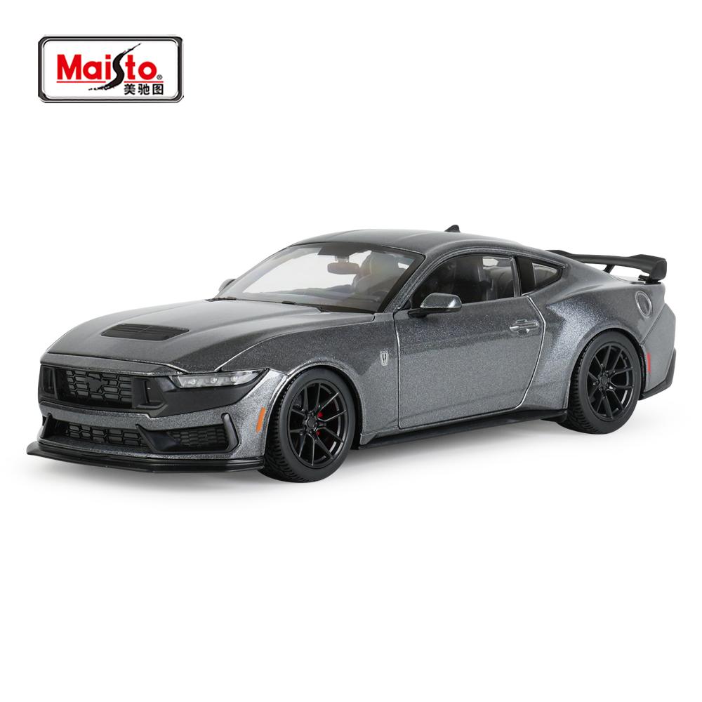 Maisto 1:24 2024 Mustang DarkHorse Sports Car Static Die Cast Vehicles Collectible Model Car Toys