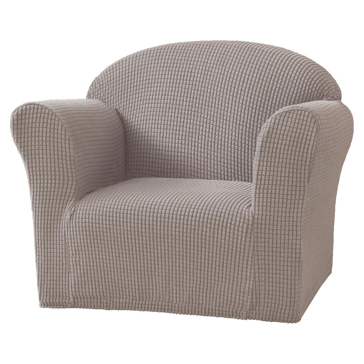 

Elastic Fleece Kids Sofa Cover: Solid Color Minimalist Protector for Small Sofas Single Piece