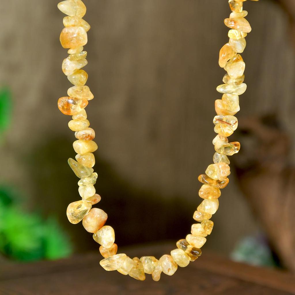 Crushed Crystal Handmade Beaded Necklace - Versatile Spring/Summer Beach Style for Women