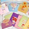 Birthday Wishes Message Card for Teachers' Day Thank You Card 3D Bouquet Flowers Creative Valentine's Day Florist Greeting Card