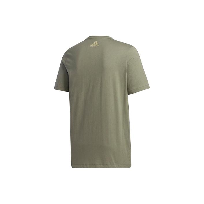 adidas Essentials Big Logo T-Shirt Men Tops Trace-Green GD5461