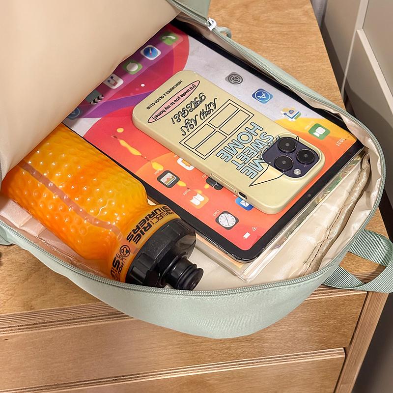 Animal Embroidery Campus Student Schoolbag Women's Lightweight Large Capacity Backpack