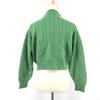 USED/80s-90s Vintage Fiorucci long sleeve wool sweater women M green cable knit