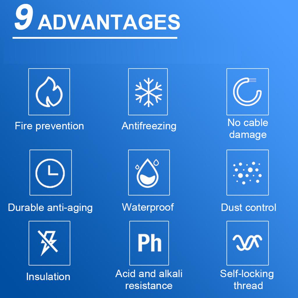 Nylonová 1/4-2 palcová NPT kabelová vývodka IP68 Vodotěsná Nehořlavá Odlehčení tahu Vysoká zátěž Bezpečné těsnění