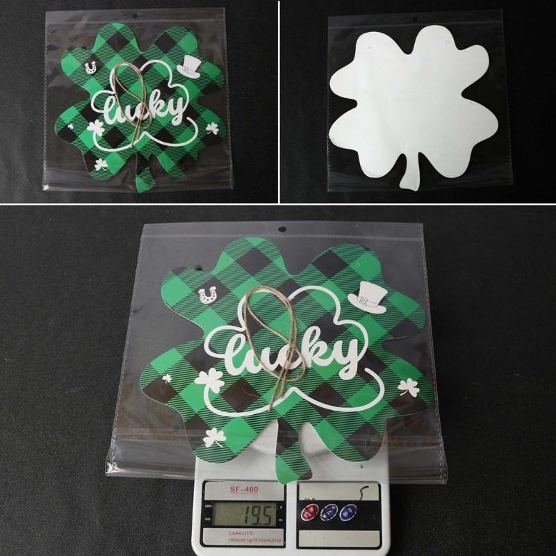 Enhances Holiday Decors with Patrick's Day Leaves Sign Welcome Door Sign for Both Indoor and Outdoor Use Decors
