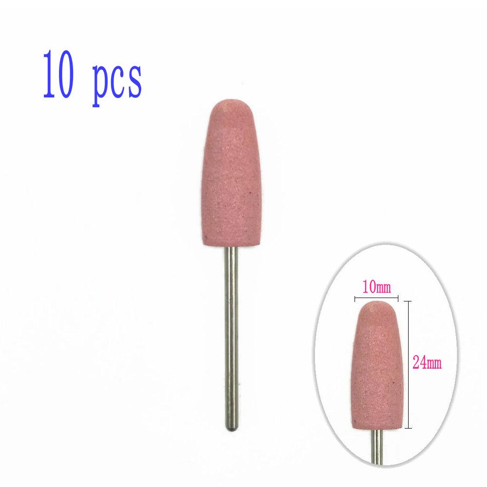 6pcs/10pcs Silicone Rubber Dental Polishing Polisher Grinders Nail Drill Bits for Electric Manicure 2.35mm Shank