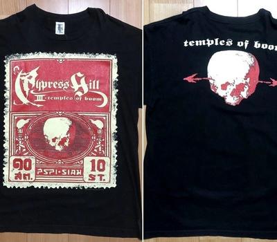 Cypress Hill kapela 90. léta Temples Of Boom oboustranné černé tričko klasický styl Unisex tričko