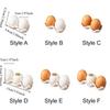 Mini Salt and Pepper Bottle Ceramic Seasoning Jar Creative Simulated Egg Spice Jar Set  Cooking