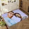 P-PNL Floor Mat Soft Thickened Absorbent Non-Slip Bedroom Living Room Door Mat Home Decor Flannel Rugs