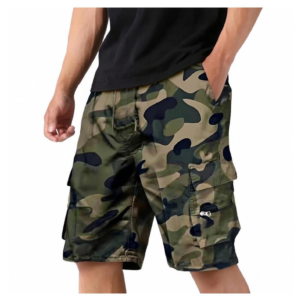 Men's Casual Five-pocket Pants - Loose, Multi-pocket Outdoor Sports Shorts
