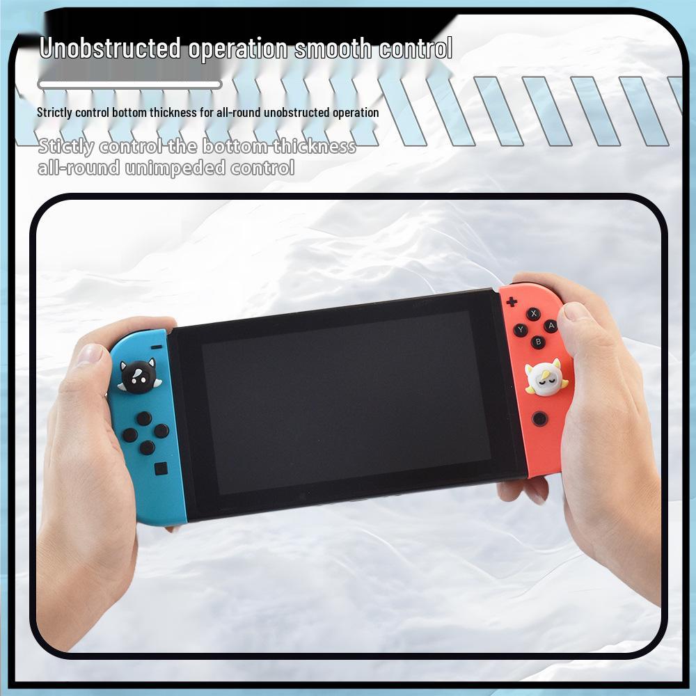 Compatible Switch Controller Black & White Sheep Silicone Joystick Caps – Non-slip, Protective, Colorful.