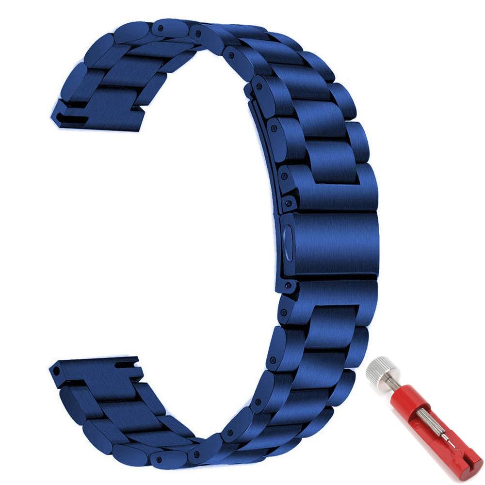 20mm/22mm Band For Amazfit GTS/2/3/4/2e/GTS2 Mini/GTR2/2e/stratos/3/4/47 Stainless Steel Watch Bracelet Correa Amazfit Bip Strap