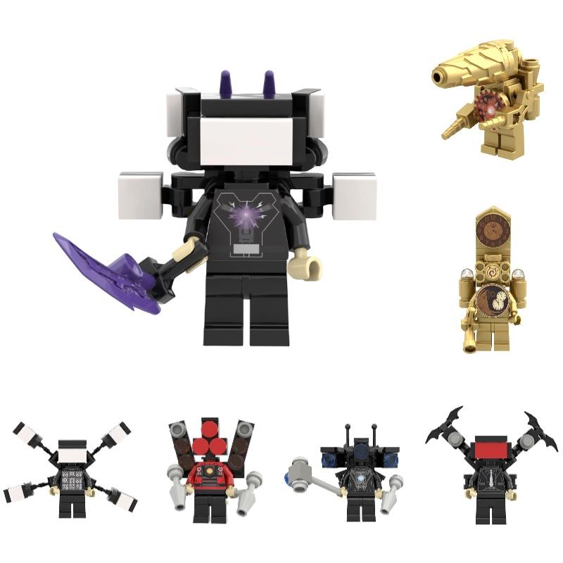 Skibidi Toilet Toy Abs Plastic Building Blocks For Kids 669d Super Tv Man