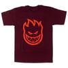 Spitfire Wheels BIGHEAD LOGO Skateboard T-Shirt BURGUND/ROT Unisex T-Shirt