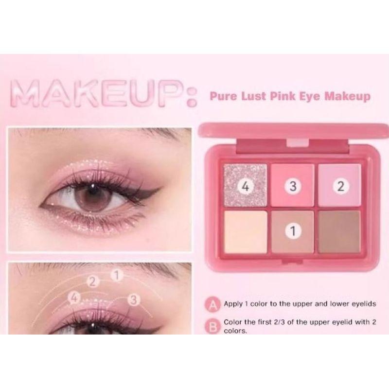 HOLD LIVE - 6 Color Eyeshadow - Sweet Lychee