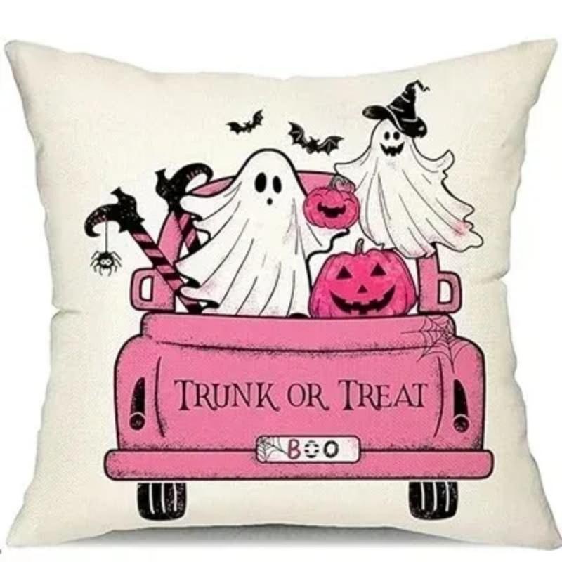 

Декоративная наволочка для Хэллоуина с рисунком тыквы и грузовика, наволочка для гостиной, дивана, украшения комнаты 40x40cm