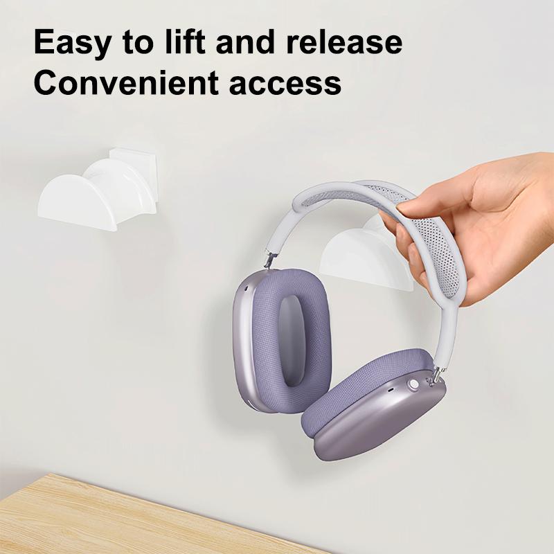 2 Peças Suporte Universal para Fones de Ouvido Gancho Adesivo de Parede Suporte sob a Mesa Suporte para Headset Suporte para Fone de Ouvido de Jogo