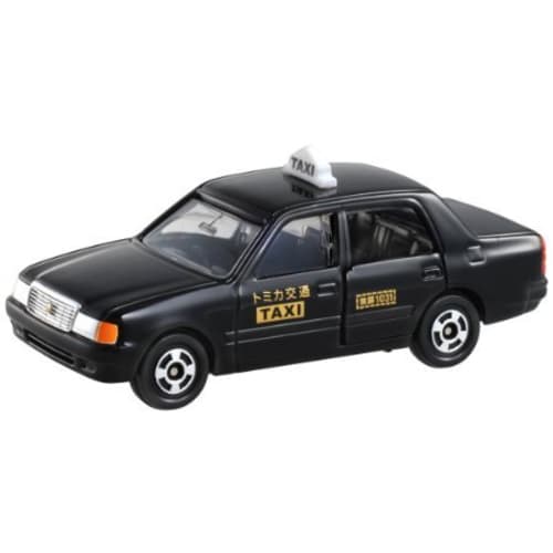 Takara Tomy Tomica No.051 Toyota Crown Comfort Taxi (Box) Mini Car Toy Ages 3+ Black