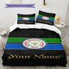 Name Custom Caykur Rizespor Pattern Bedding Set Quilt Cover Pillowcase Home Decor Gift (1 * duvet cover + 2 * pillowcase, without core)