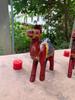 Handmade Wooden Camel Set: Rajasthani Painted Table Decor