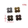 Multi Color Swirl Flower Bead Caps Spacer Beads For Jewelry Making Components
