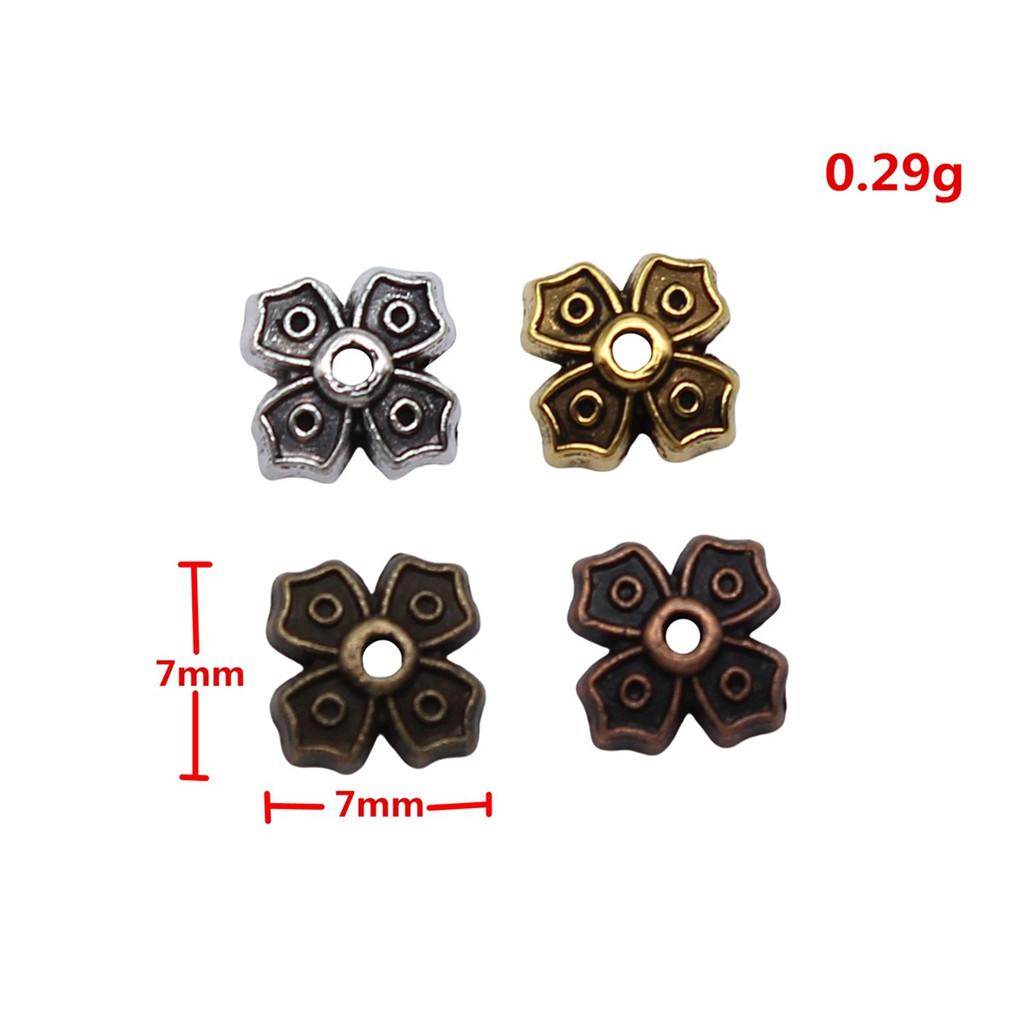 Multi Color Swirl Flower Bead Caps Spacer Beads For Jewelry Making Components