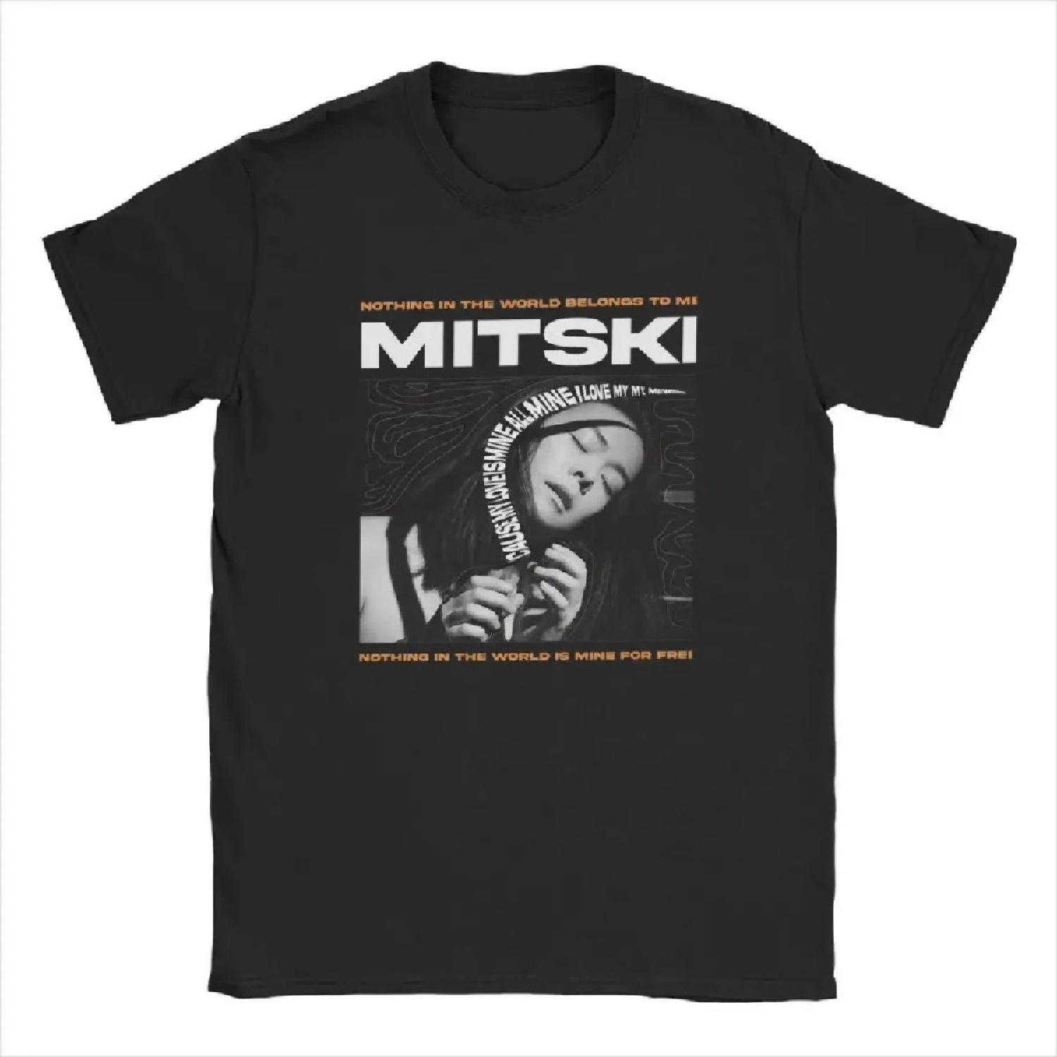 

Men s Mitski Music Romantic T Shirt Album Chic Harajuku Cotton Clothes Awesome Short Sleeve Round Neck Tee Shirt Summer T-Shirts XXXXXL чёрный