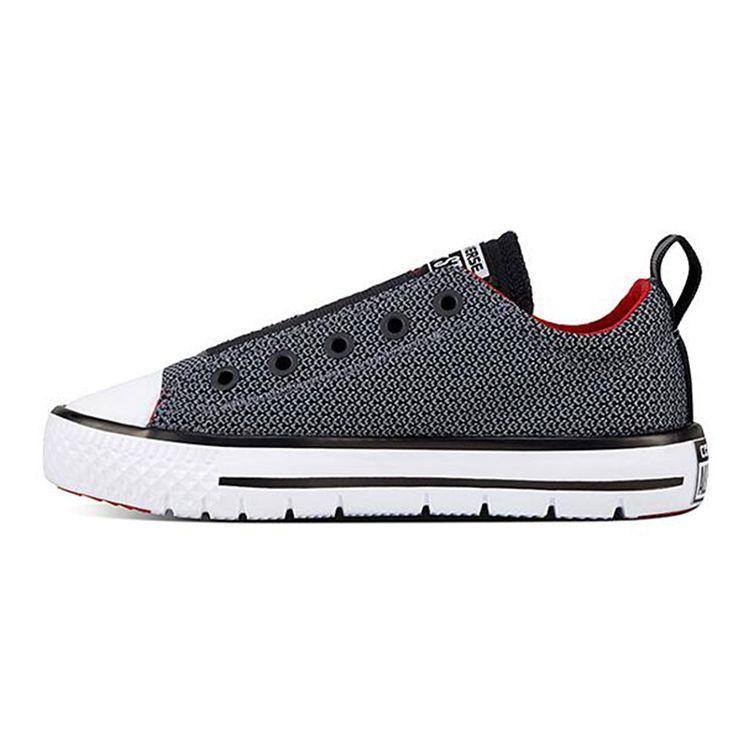

Converse Chuck Taylor All Star Hyper Lite Ox Слипоны Удобные Универсальные Низкие Детские Кеды для Скейтбординга Детские кроссовки Серый 659980C 37.5